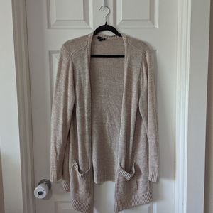 Torrid Size 1 Beige Knit Open Front Cardigan